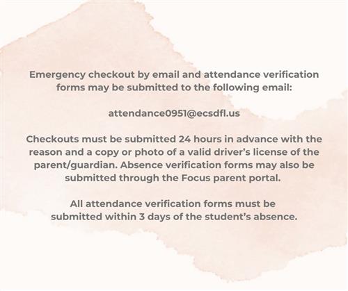 Attendance announcement